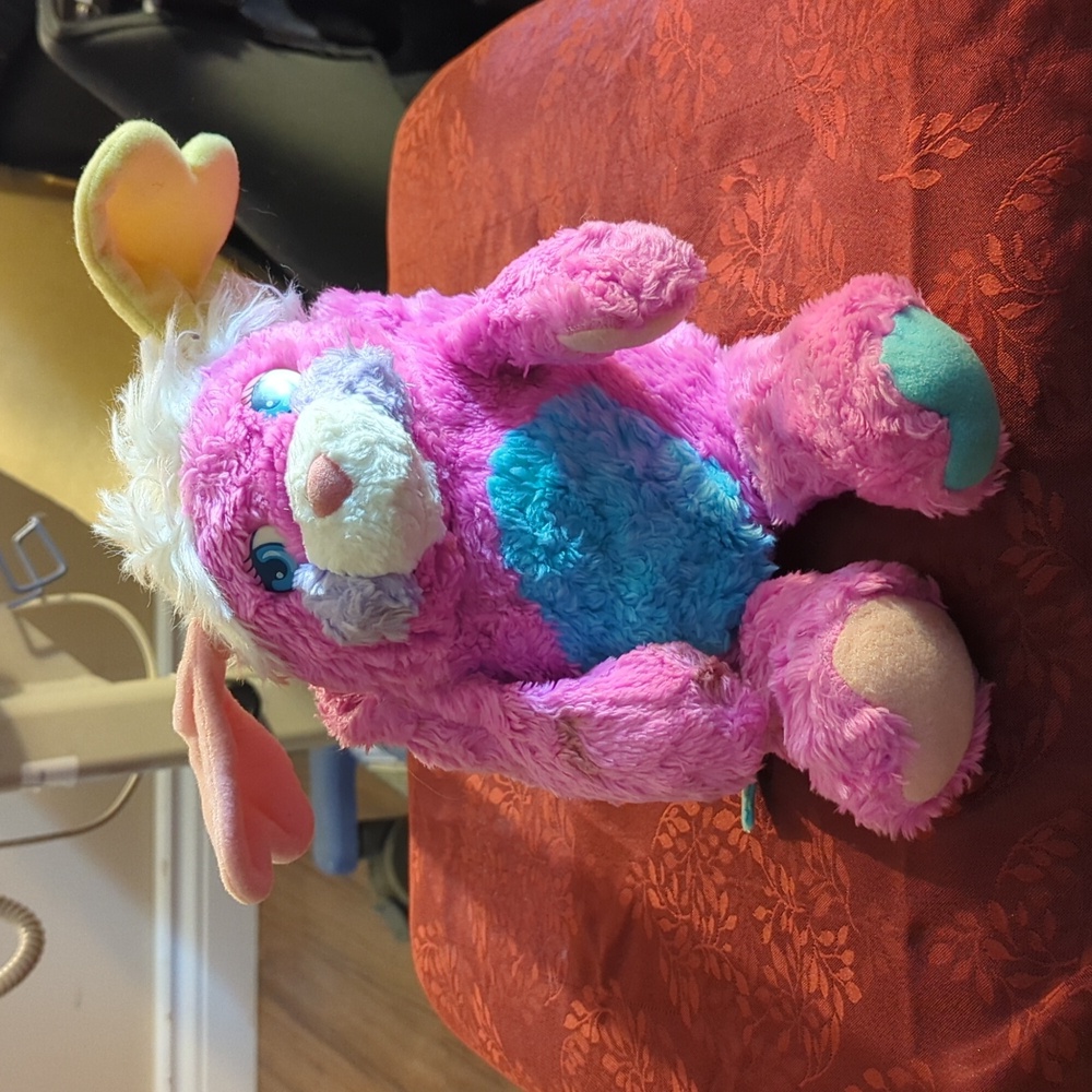 Popples: Vintage 1986 Popples Prize. Pink, Blue & White Stuffed Plush!